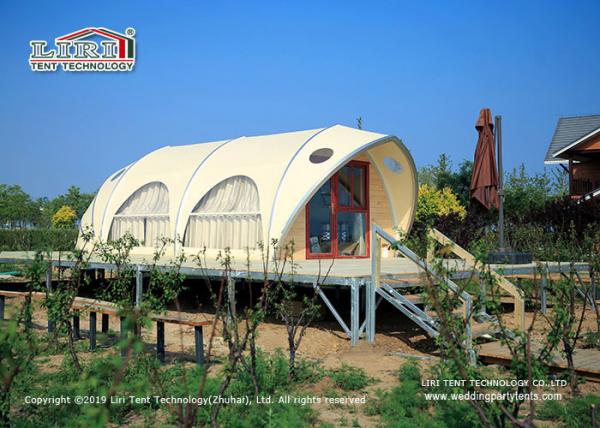 Buy Hard Pressed Aluminum Alloy Frame Luxury Glamping Tents  15 Years Life Span at wholesale prices