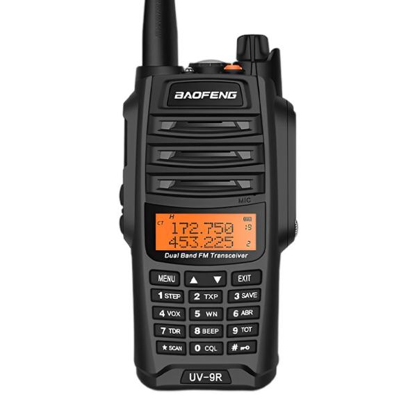 UV-9R UV Dual Band Waterproof and Dustproof Black Outdoor Walkie Talkie