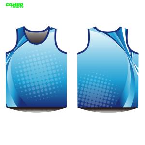 Quality 100gsm 100% Polyester Athletic Teamwear Singlet Jersey Shirts Men'S for sale