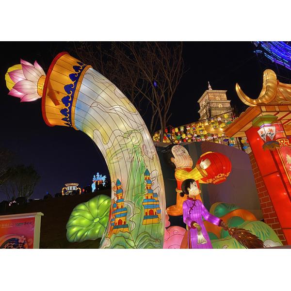 3 Metters Handmade Interactive Outdoor Chinese Lanterns Customized Made