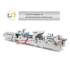 Automatic pre-fold corrugated and cardboard box folder gluer machine