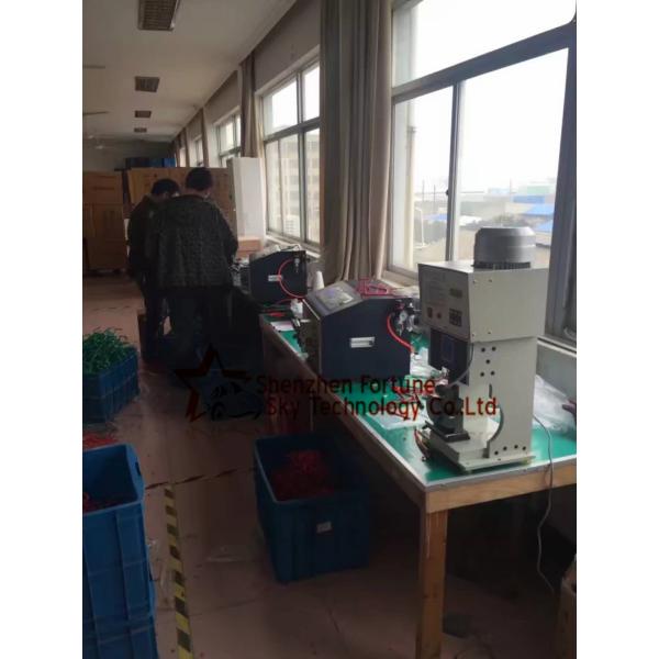 Automatic Wire Cut Strip Forming Machine Both Ends Stripping 5 Foldings 30 to 90 Degree Bending