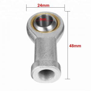 China SI8T/K 8mm Bore Female Right Hand Rod Ends Bearing Maintenance Free on sale
