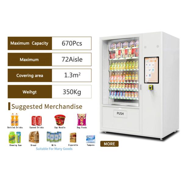 4G Wifi Network Metal Vending Machine With Customized Color Painting Sticker