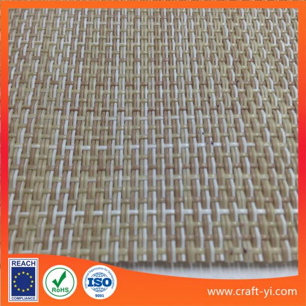 Buy linen color 2X1 weave Textilene mesh fabrics for patio furniture fabric or mats at wholesale prices
