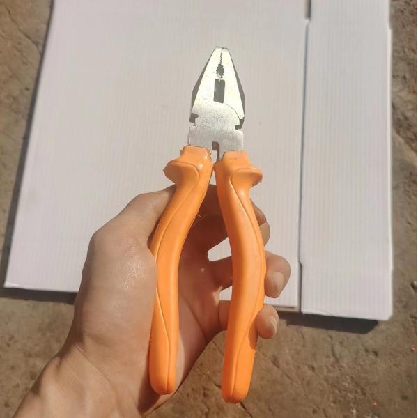 Tools factory competitive 200mm 8" combination pliers with insulated plastic handle for sales