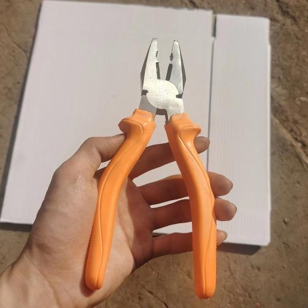 Tools factory competitive 200mm 8" combination pliers with insulated plastic handle for sales