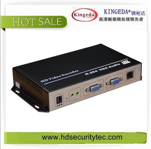 Buy H.264 HD VGA Encoder For Video IP Streaming Transmission Use VGA/HDMI/IP/Audio Output Supports TS/VES/AES at wholesale prices