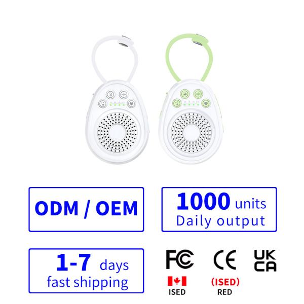 Portable White Noise Sound Machine 1000mA Rechargeable Lithum Battery 72*38 mm for Noise Blocking
