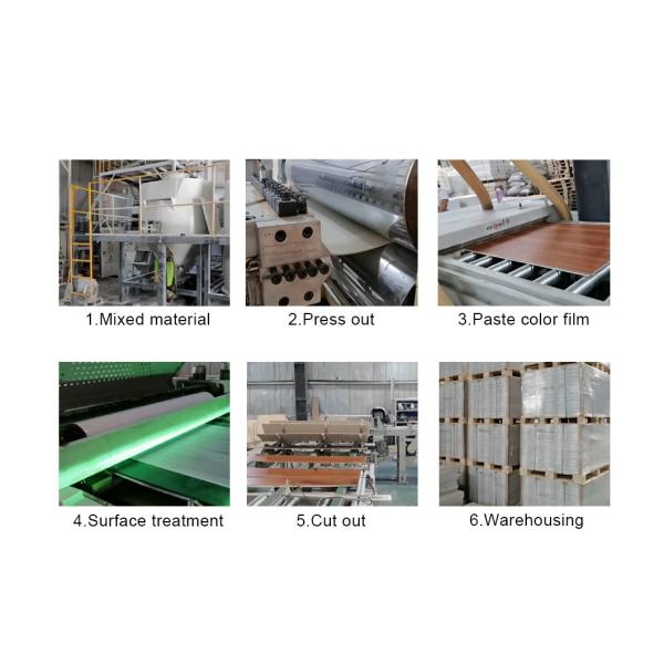 Hotel Must-Have 4mm Anti-Scratched SPC Click Floor with Plastic Stone Composite Tile