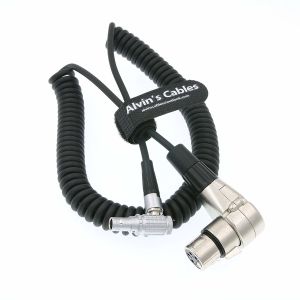 Buy cheap Coiled Twist Camera Power Cable Monitor Power Cable XLR 4 Pin Female To Right from wholesalers