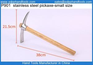 Quality Stainless steel pickaxe, hoe, double-headed pickaxe, mountain climbing pickaxe with wooden handle for sale