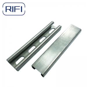 China Carbon Steel 41x21 Slotted Channel Hot Dip Galvanized Metal Strut Channel on sale