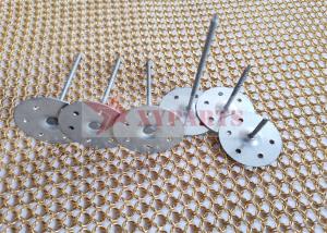 Quality Perforated Base Hanger Galvanized Steel Insulation Pins For Acoustic Panels for sale