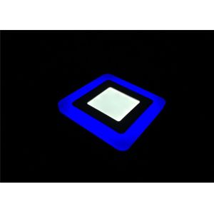 Quality Double Color 6 Watt Led Panel Light White With Blue Edge CRI ≥ 70/80 Ra IP40 for sale