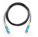 Drop Cable Corning Optical Fiber Patch Cord LC/UPC To LC/UPC OM3 50/125 Duplex