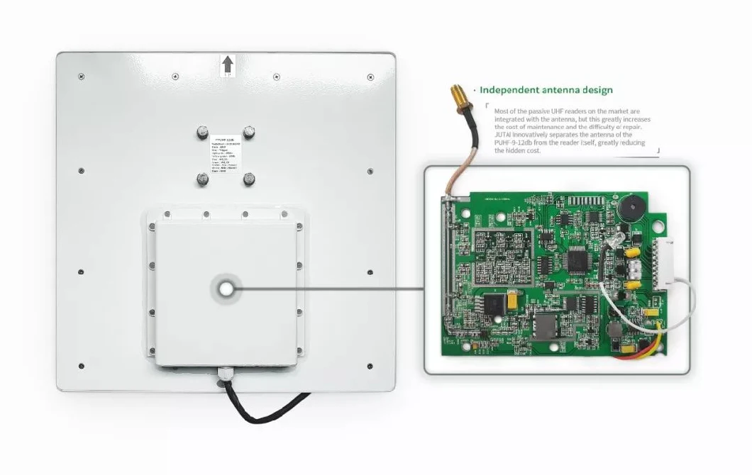 Low Radiation Value UHF Long Range Reader 15m Detection Range For Parking Management