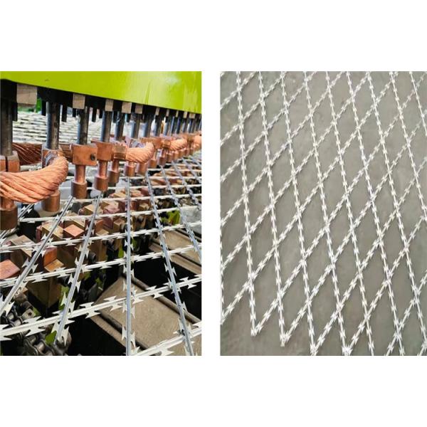 Factory Supply Galvanized Powder Coated Razor Barbed Wire Mesh Fence Enhanced Security