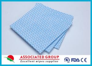 Quality Printing Non Woven Cleaning Wipes Spunlace Cross Lapping 100% Cotton Folded for sale