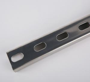 China 304 316 Brushed Stainless Steel C Channel Trim 2 3 Suspension Photovoltaic Modules Rail Bracket on sale