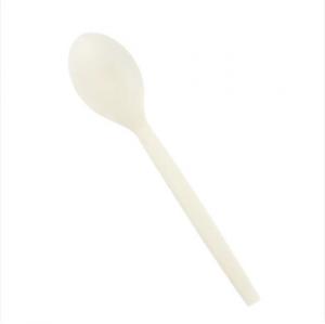 China Bio-Based Natural Renewable Resources Disposable Spoon Eco-Friendly Cutlery on sale