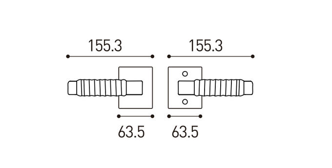 Amertop interior passage door lock adjustable back plate, oil-faced bronze surface