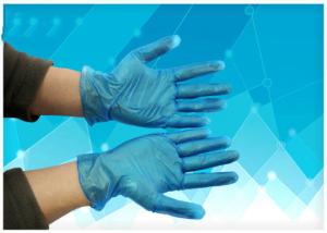 China Uniform Surgical Hand Gloves Rolled Rim Colorful Gamma Sterilized Beaded Cuff on sale