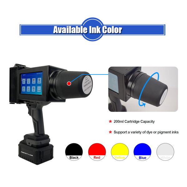 Handheld Large Character Industrial Inkjet Printer Durable With CE Certification
