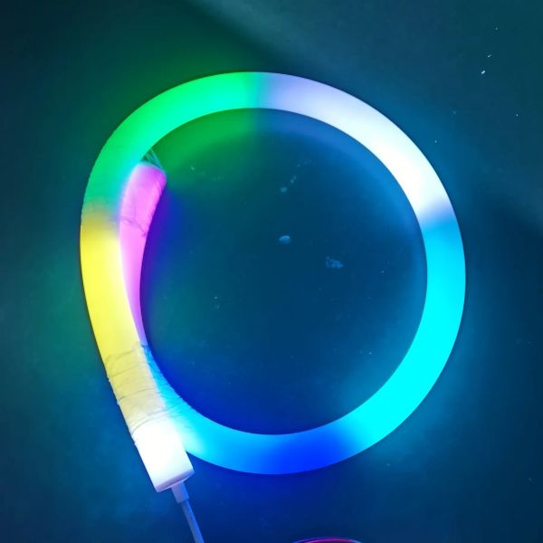 Digital Light Bar Addressable RGB Led Neon 360° Round 25mm Magic Color External Control