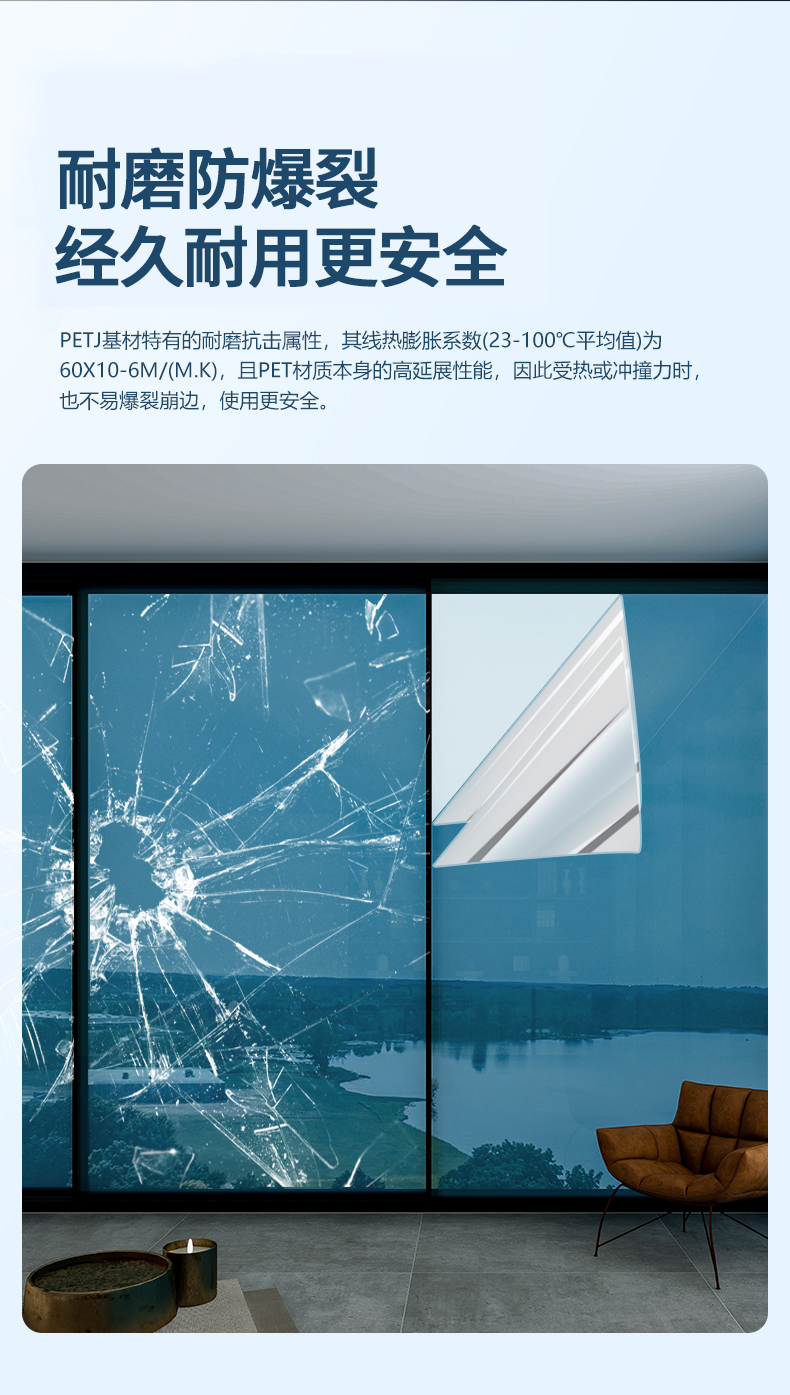 Customizable PVC Static Window Film Interior Frosted Privacy Window Film