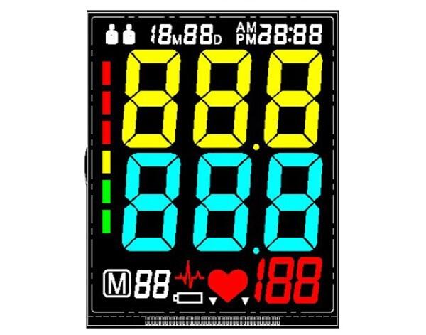 Buy Digital 7 Segment Lcd Module , Transparent Va Lcd Module Screen For Sphygmomanometer at wholesale prices