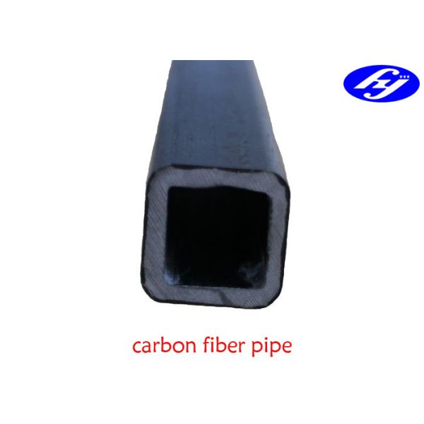 Matte / Glossy Pultrusion Carbon Composite Material CFRP Carbon Fiber Square Pipe