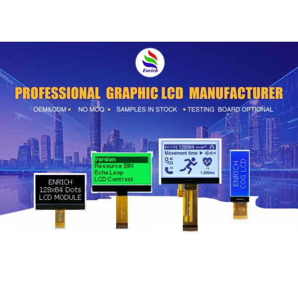 128x64 Graphic LCD Display Module with 6 0'clock Viewing Angle and ST7567 Drive IC
