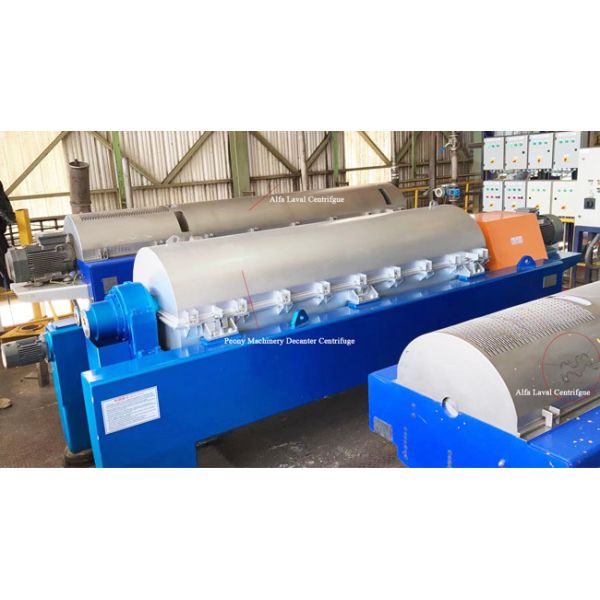 Horizontal Industrial Decanter Centrifuge Machine SS304 Palm Oil Sludge Separation