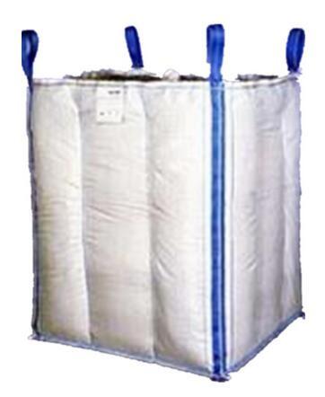 Buy 1.5 Tons 4 Panel Baffle Big FIBC Bulk Bag Blue / Orange Color For Loading at wholesale prices