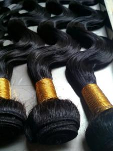 Quality Brazilian virgin hair 100% REMY hair weft/hair weaving/hair bulk,10‘’ 6A hair weaving  color 1#/1B# for sale