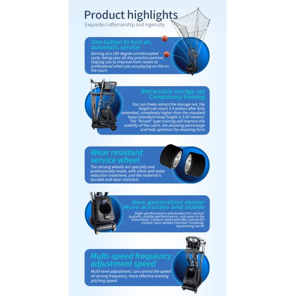 Cheaper High Quality Automatic Basketball Hoop Machine Basketball Shooter