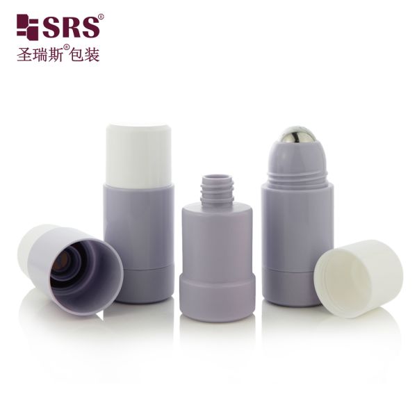 50ml PP PCR Refillable Roll On Bottle for Cosmetics