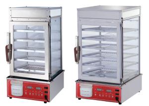 Quality 220V Restaurant Cooking Equipment Full Vision Glass Food Warmer Display Case for sale