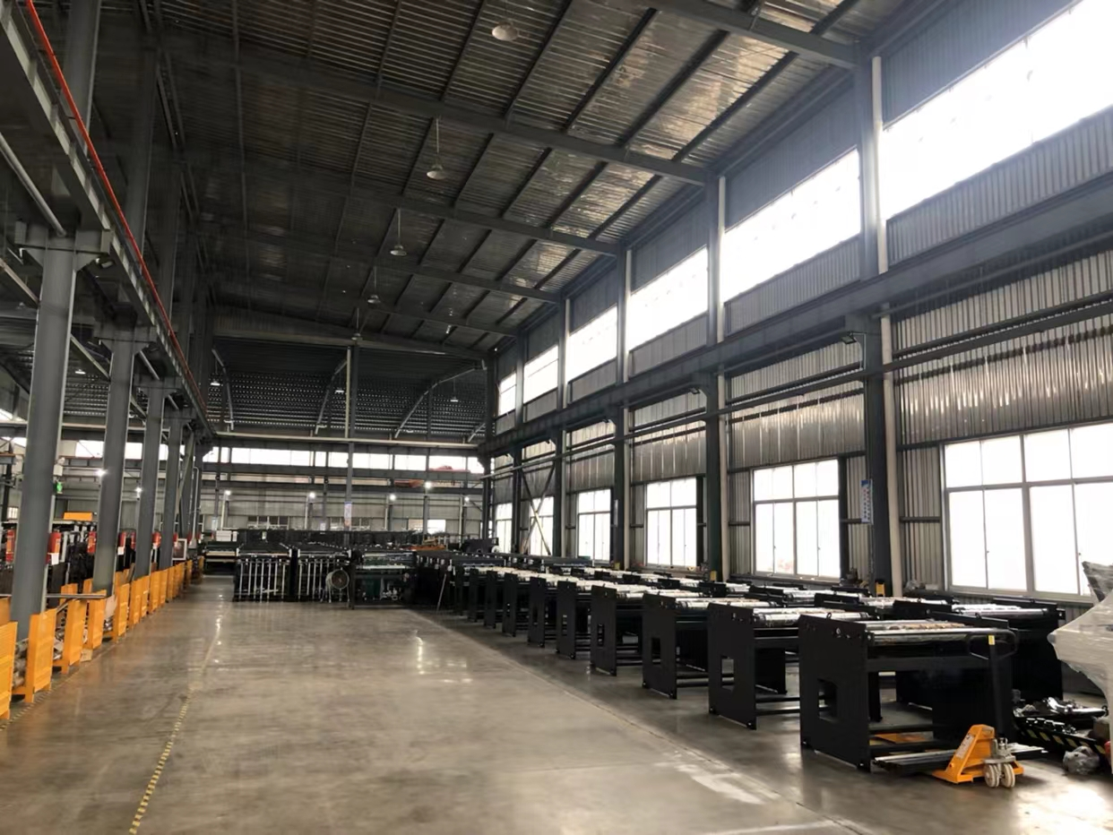 Film lamination machine in workshop