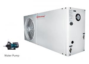 Quality Air Source Household Heat Pump 7KW Coated Metal Works With Water Pump Residential Heat Pump Systems for sale