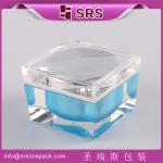 SRS manufacturer wholesale 30g 50g 100g luxury acrylic cosmetic square clear