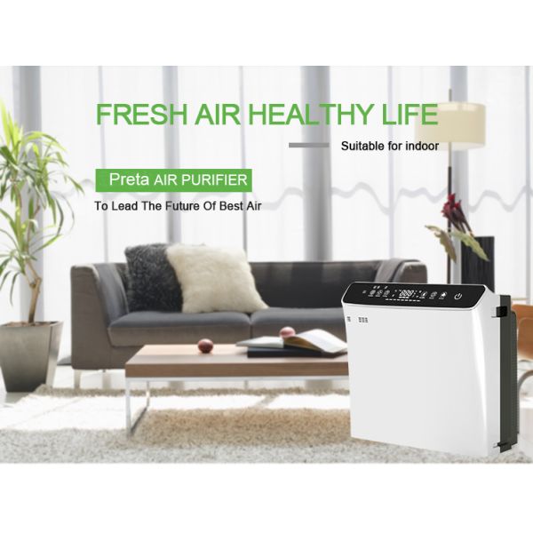 6W UVC Humidifier Air Purifiers 4 Stage OEM Pet Hair Air Cleaner