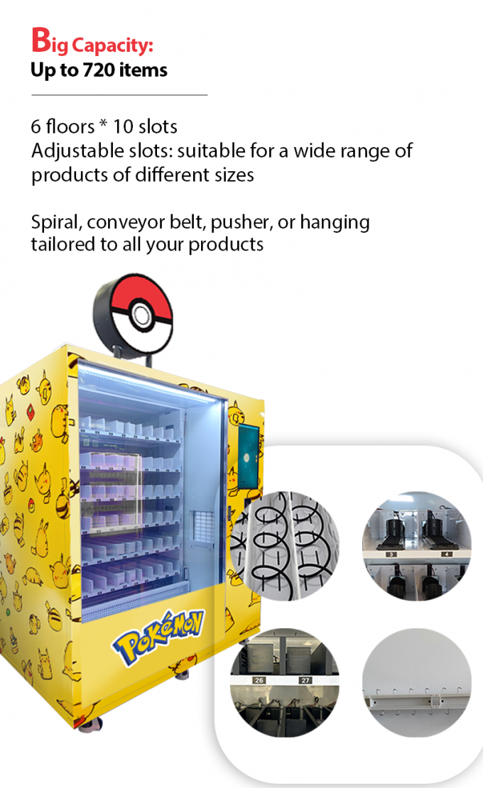 Monster Collection Vending Machine Customizable For Single Cards Booster Packs Sealed Booster Boxes