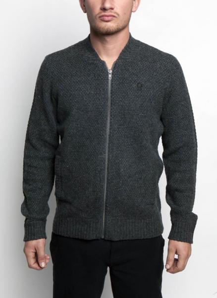Buy 80 Lambswool 20 Nylon Knit Cardigan Sweater Texture Stitch For Men 5gg Gauge at wholesale prices