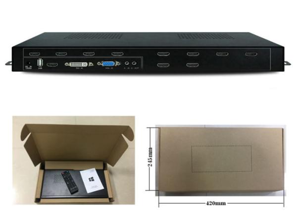 Buy 1 input 9 output HDMI splitter with wall function 1x9 HDMI Video Wall Controller with 3x3 at wholesale prices