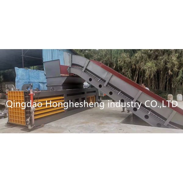 Waste Cardboard Plastic Bottle Press Machine Horizontal 120t