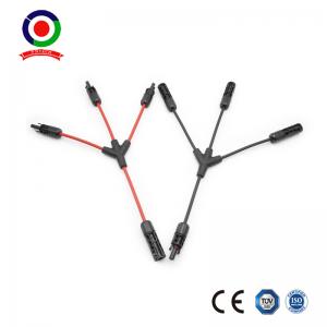 Quality Solar Panel Y Branch Parallel Cable Waterproof 3 To 1 Male Female 1 Pair for sale