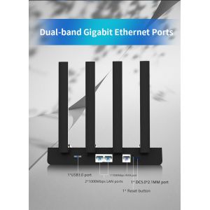 Quality Unlocked ZBT 5dBi Antennas WIFI6 Router 1800Mbps 4G Lte Router for sale