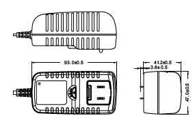 Remove AC PIN switching power adapter 36W